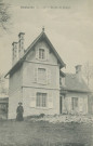 Davignac : "Davignac (Corrèze) - Chalet du Jacquet". Sur le cliché figure certainement le curé de Davignac, Jean-Baptiste Barrier