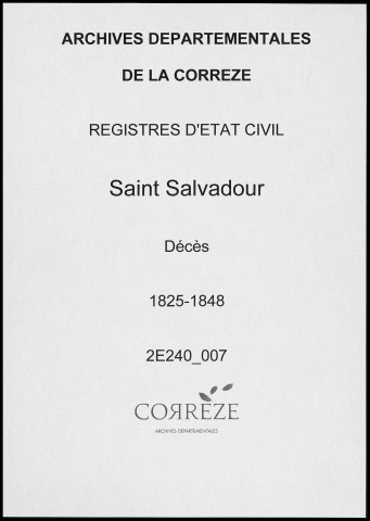 Décès (1825-1848)