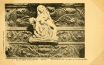 "9 - Couvent d'Obazine - Eglise. Groupe en pierre : Mater dolorosa".