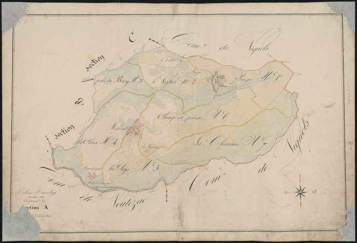 Tableau d'assemblage de la section A