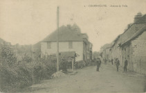 Chamboulive : "2. - Chamboulive. - Avenue de Tulle". Métier à ferrer.