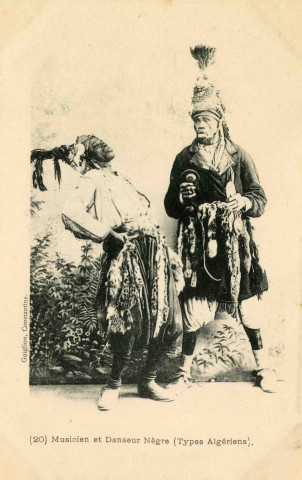 "(20) Musicien et Danseur Nègre (Types Algériens)".