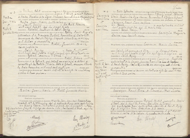 Naissances, mariages, décès (1923-1932).