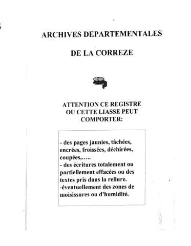 Naissances, mariages, décès (1893-1902)
