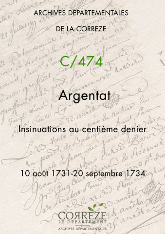 10 août 1731-20 septembre 1734