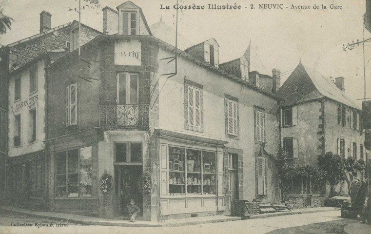 Neuvic : "La Corrèze illustrée - 2. Neuvic - Avenue de la gare".