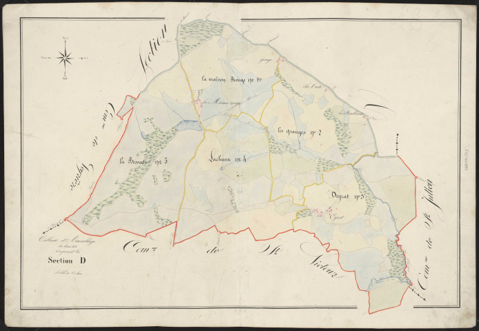 Tableau d'assemblage de la section D