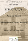 Délibérations du conseil municipal. 11 juin 1877-2 février 1891