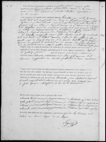 Mariages (1849-1868)