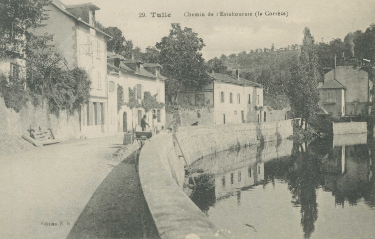 Tulle : "29. Tulle Chemin de l'Estabournie (la Corrèze)".