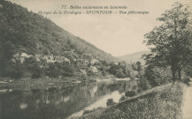 Soursac : "77. Belles excursions en Limousin - Gorges de la Dordogne - Spontour - Vue pittoresque".