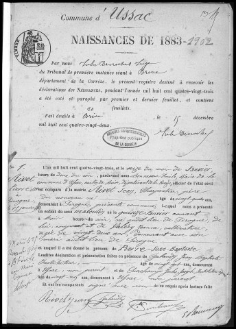 Naissances (1883-1902)