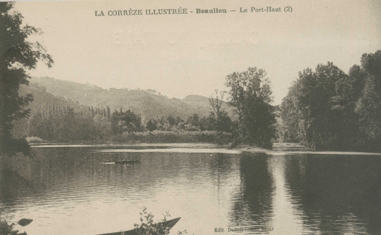 Beaulieu-sur-Dordogne : "La Corrèze illustrée - Beaulieu - Le port haut (2)".