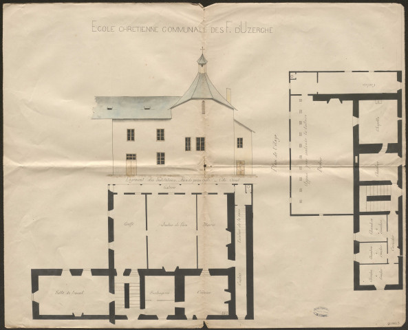 Construction d'une salle d'asile et des écoles primaires.