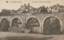 Uzerche : "14. Uzerche (Corrèze) - Le viaduc, le moulin et les châteaux".