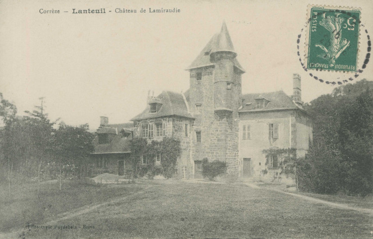 Lanteuil : "Corrèze - Lanteuil - Château de Lamiraudie".