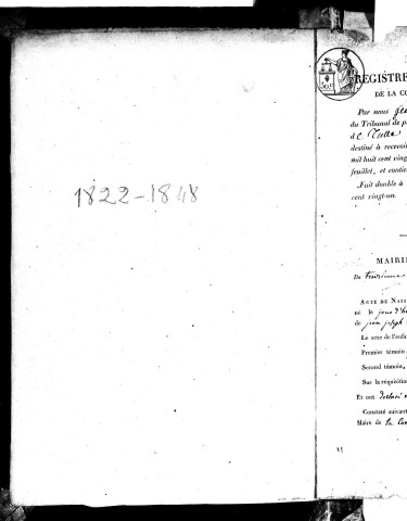 Naissances (1822-1848)