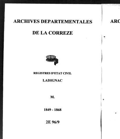 Mariages (1849-1868)
