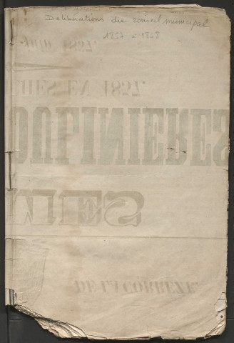 Délibérations du conseil municipal. 10 mai 1857-17 mai 1868