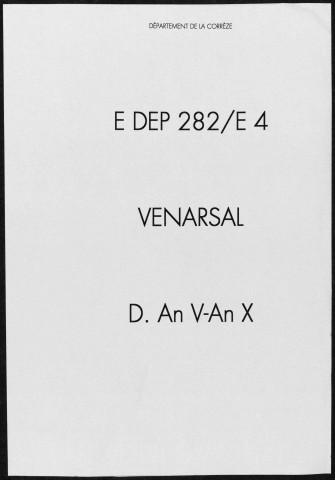 Décès (1797-1822)