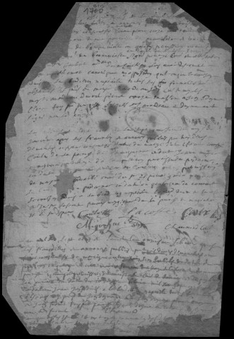 Baptêmes, mariages, sépultures (1700-1749)