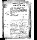 Naissances, mariages, décès (1873-1882)