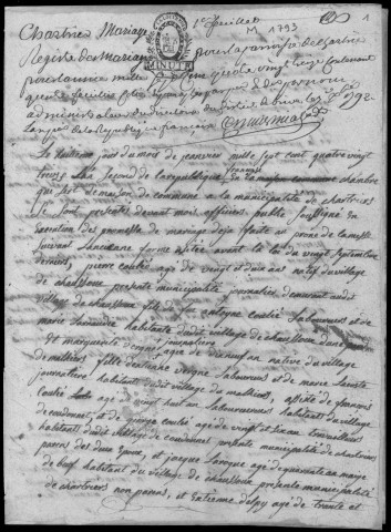 Mariages (1793-1802)
