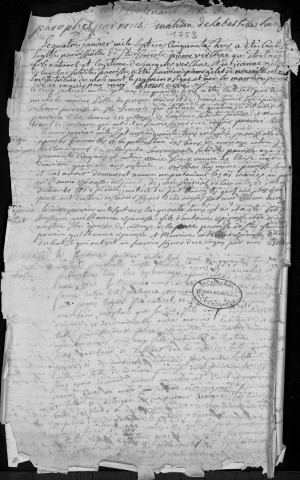 Baptêmes, mariages, sépultures (1753-1762)