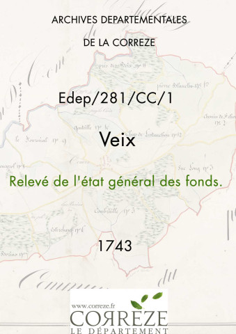 Relevé de l'Etat général des fonds.