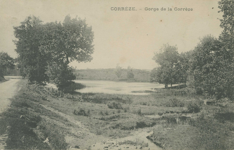 Corrèze, vallée de la Corrèze : "Corrèze. - Gorge de la Corrèze".