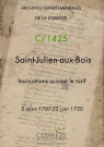 5 mars 1707-23 juin 1720