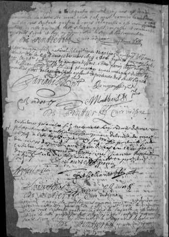 Baptêmes, mariages, sépultures (1674-1706)
