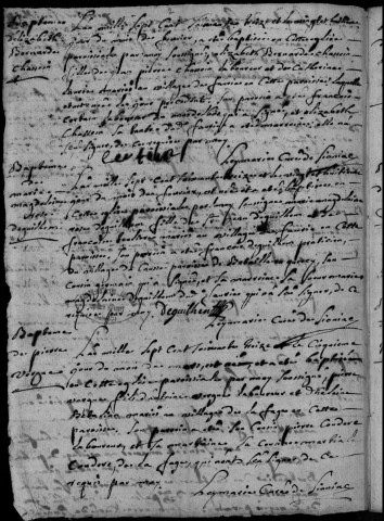 Baptêmes, mariages, sépultures (1773-1792)