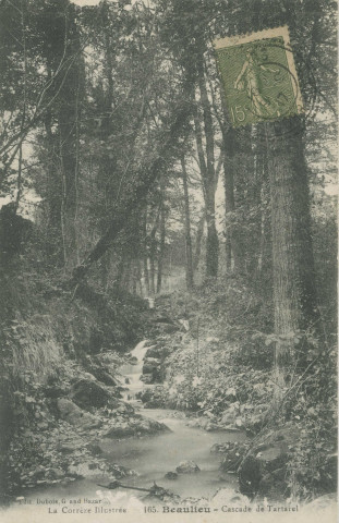 Beaulieu-sur-Dordogne : "La Corrèze illustrée - 165 - Beaulieu - Cascade de Tartarel".