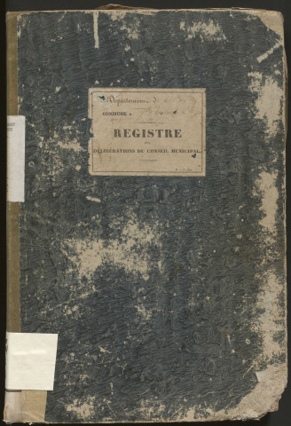 Délibérations du conseil municipal. 20 mai 1838-11 octobre 1857