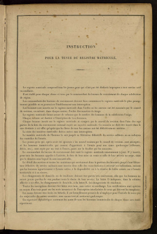 Classe 1893 : matricules 1489 à 1984.