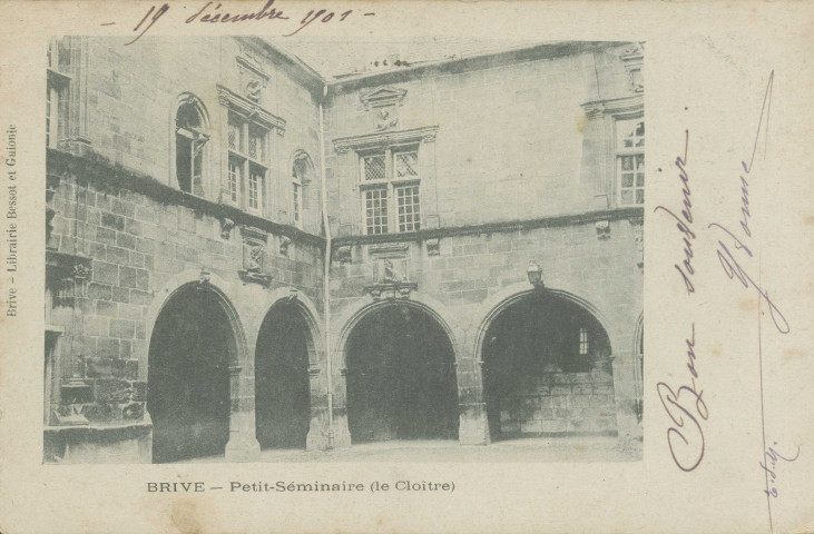 Brive-la-Gaillarde : "Brive - Petit-séminaire (le cloître)".