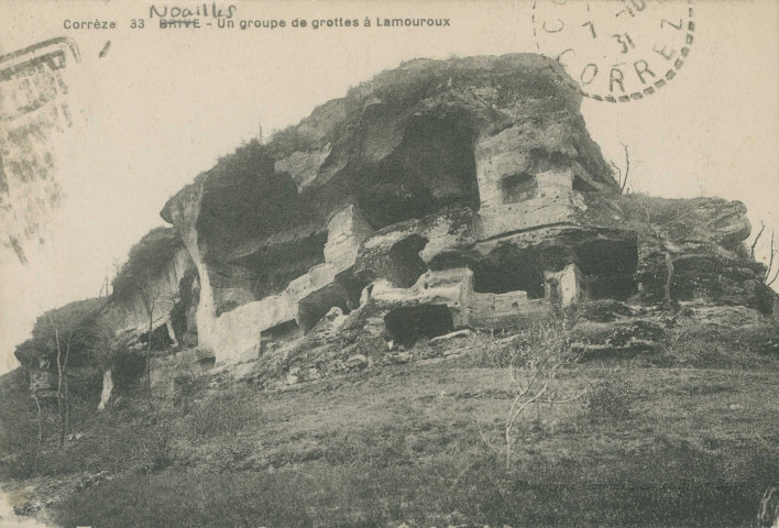 Noailles : "Corrèze - 33 Brive - Un groupe de grottes à Lamouroux".