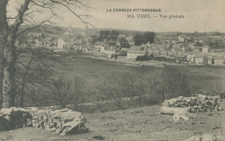 Ussel : "La Corrèze pittoresque - 914. Ussel - Vue générale".