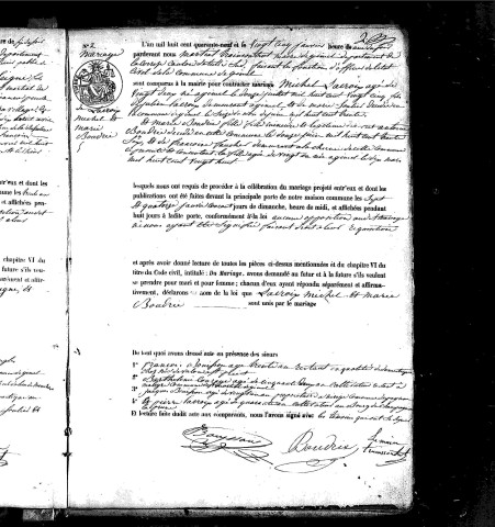 Mariages (1849-1868)