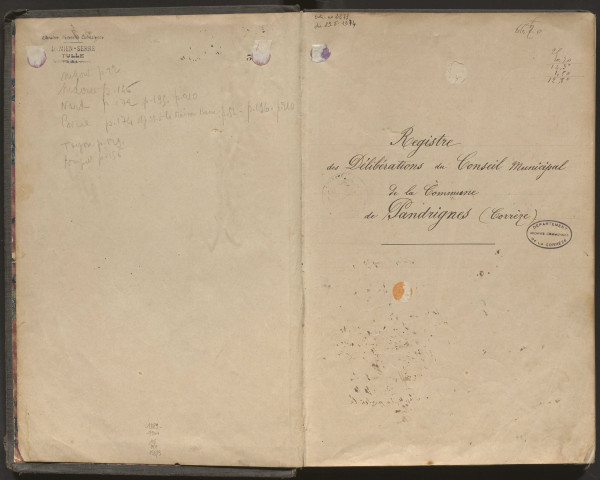 Délibérations du conseil municipal. 30 mai 1889-10 avril 1904