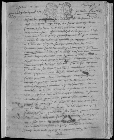 Mariages (1793-1796)