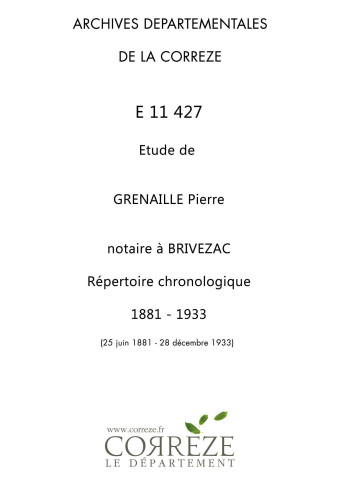 25 juin 1881-28 décembre 1933