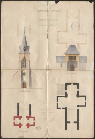 Eglise. Presbytère .