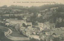 Tulle : "205. - Tulle. - Quai de Vallon - Pont de la Barrière et caserne du Champ de Mars".