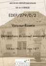 Délibérations du conseil municipal. 18 mai 1862-9 mars 1877