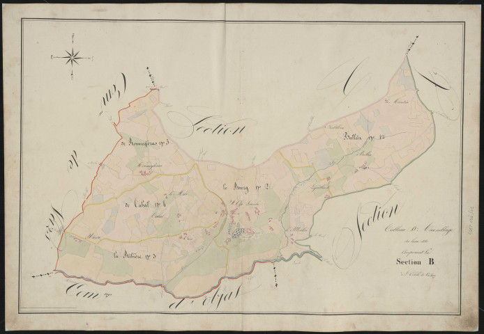 Tableau d'assemblage de la section B