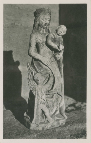 Aubazine : "3.101. Obazine (Corrèze) - Vierge à l'oiseau (XIVe siècle)".