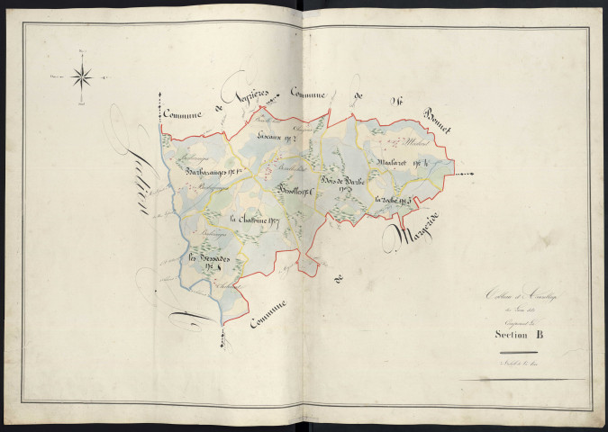 Tableau d'assemblage de la section B