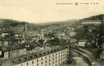 "La Corrèze Illustrée. Vue générale de Tulle. Caserne du champ de mars".